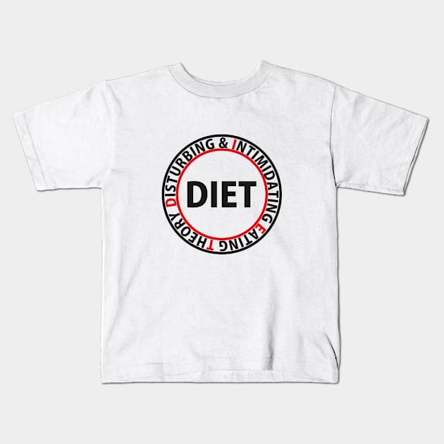 Diet Theory Bright Kids T-Shirt by ozilio clothing